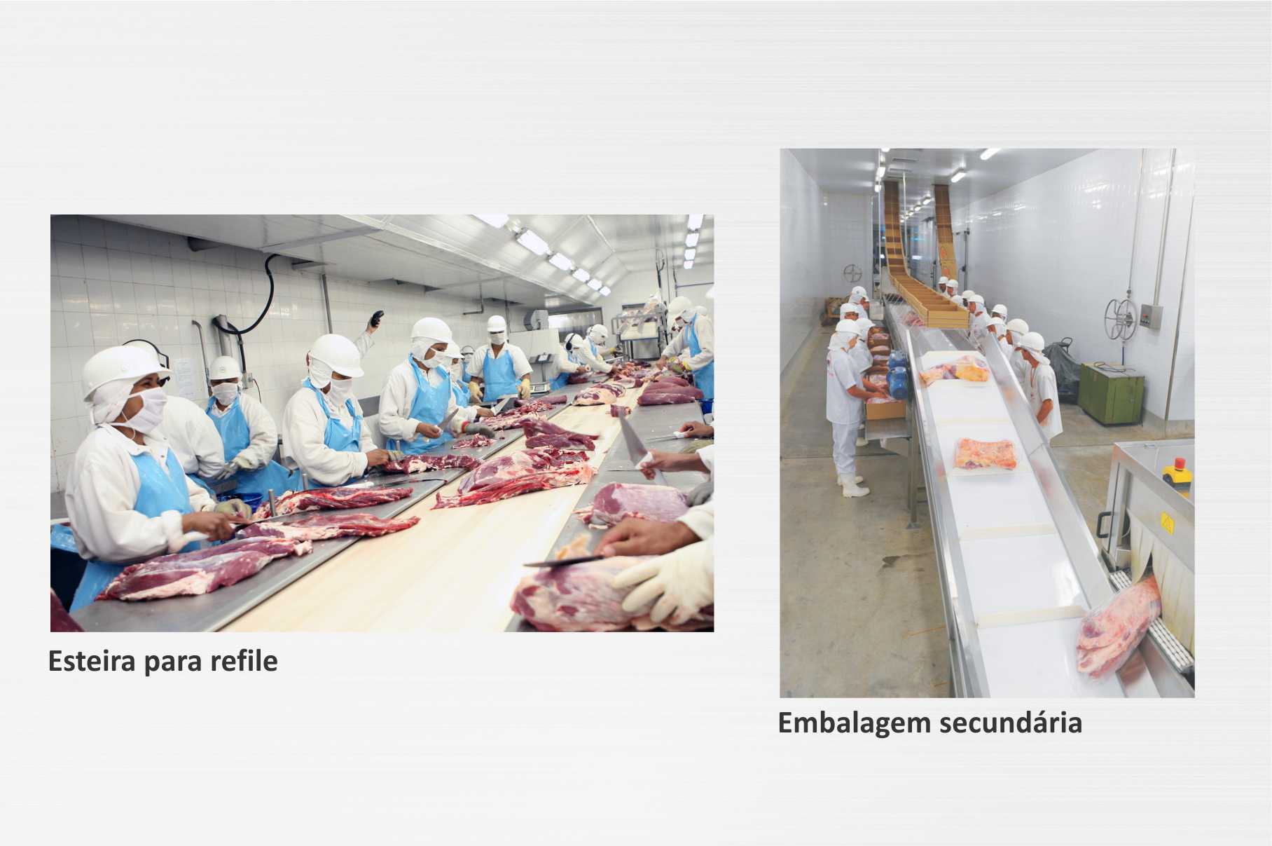 Esteira para refile e Embalagem secundária