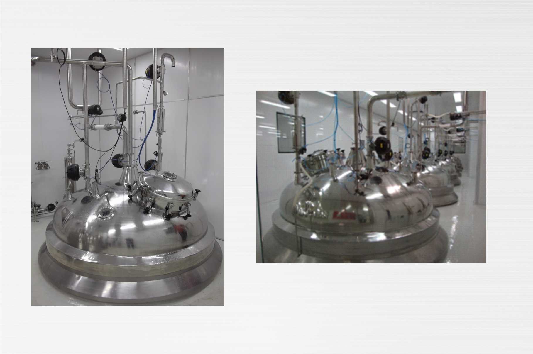 Tanques reatores farmacêuticos